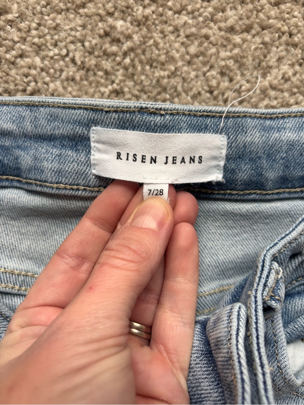 Risen Jeans Classic Light Wash Jeans - Picture 5 of 8